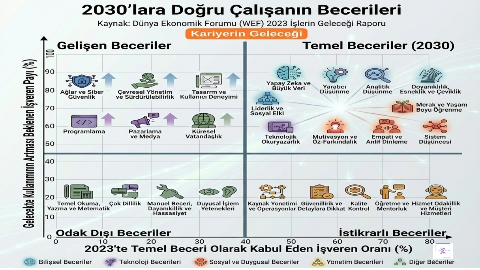 2030'a Doğru Kariyer Rotası: Geleceğin Yetkinlik Haritası ve Kritik Beceriler