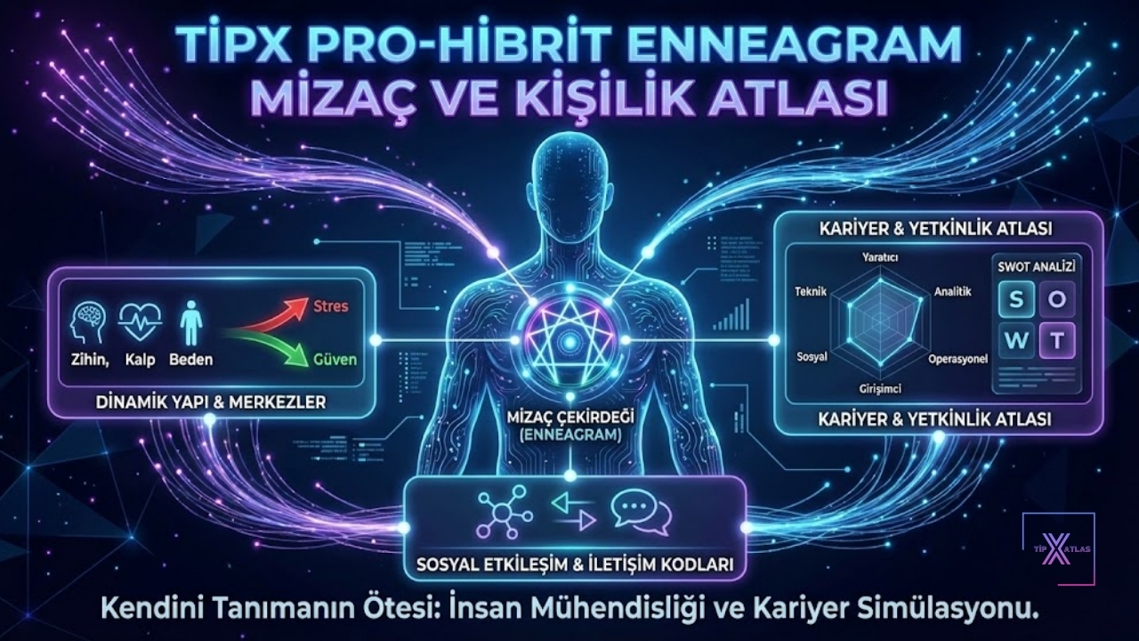 1501 TipX Pro-Hibrit Enneagram Mizaç ve Kişilik Atlası 